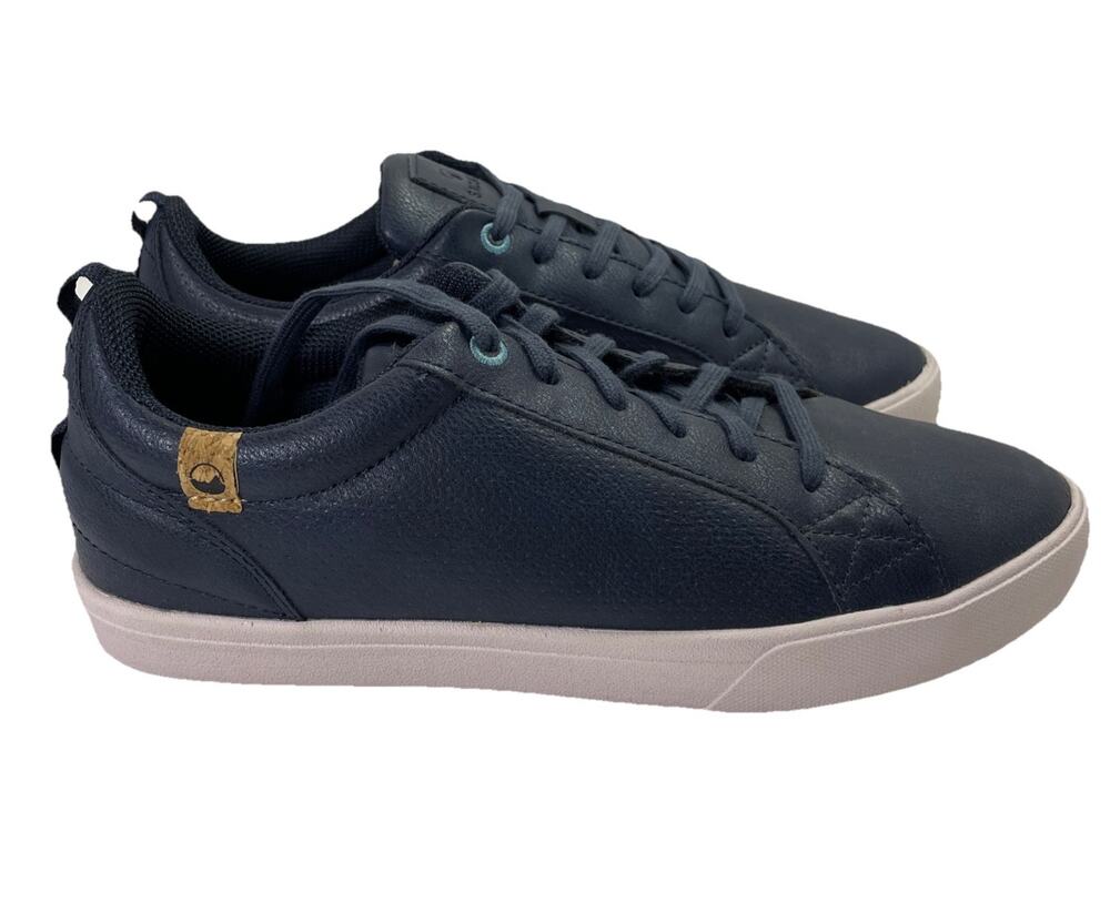 Saola Cannon Vegan Leather Sneakers Women’s Size 7 Eco Casual Blue Night NIB
